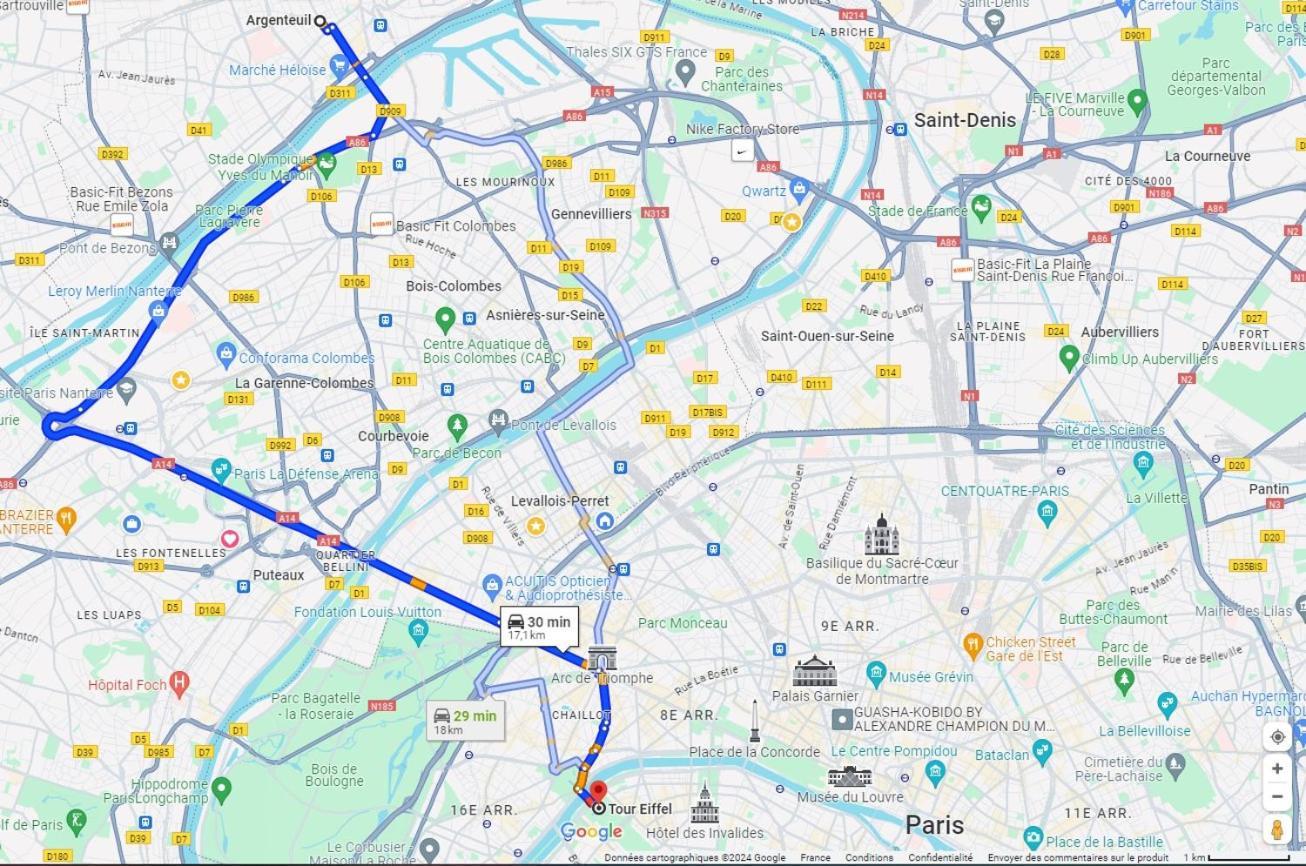 Charmant Appartement A 25 Minutes De Paris. Argenteuil Esterno foto